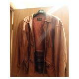 Scully leather jacket w/ fringe