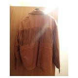 Scully leather jacket w/ fringe