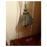 Antique hanging chain light