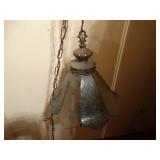 Antique hanging chain light