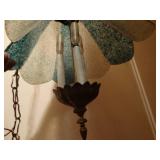 Antique hanging chain light