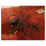 Antique hanging chain light