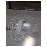 Household Essentials 22 in x 0.25 in Willow Round Wall Mirror, White