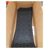 Rubber-Cal "Stars" Recycled Rubber Step Mat - Black Stair Tread - 6 pcs
