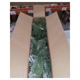 9 ft. Snowy Camden Garland with Clear Lights