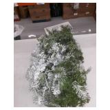 9 ft. Snowy Camden Garland with Clear Lights