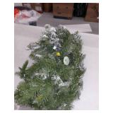 9 ft. Snowy Camden Garland with Clear Lights