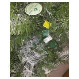 9 ft. Snowy Camden Garland with Clear Lights