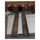 Rustic Wooden Floating Wall Shelves (Set of 2) 36" x 5.5"