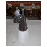 Livex Lighting Stockholm 1-Light Brushed Nickel Mini Pendant - 6.75"Dia. x 23.75"-53.75"Adj. H-