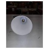 Livex Lighting Stockholm 1-Light Brushed Nickel Mini Pendant - 6.75"Dia. x 23.75"-53.75"Adj. H-