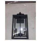 Cedar Hill Outdoor Wall Lantern - Exterior Wall Mount Lighting Fixture , Matte Black Finish