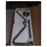 Modern Farmhouse 6-light Candle Brass Gold Chandelier for Dining Room - L 24.8" x W 24.8 "x H 9.8"- L 24.8" x W 24.8 "x H 9.8"-