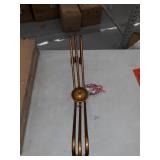 Modern Farmhouse 6-light Candle Brass Gold Chandelier for Dining Room - L 24.8" x W 24.8 "x H 9.8"- L 24.8" x W 24.8 "x H 9.8"-