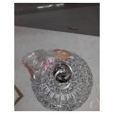 Juliette 12" Crystal/Metal LED Chandelier Pendant, Chrome by JONATHAN Y- Chrome/Clear-