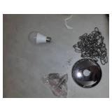 Juliette 12" Crystal/Metal LED Chandelier Pendant, Chrome by JONATHAN Y- Chrome/Clear-