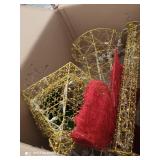 National Tree PreLit 60" Gold Wire Lamp Post