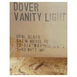 Dover Bathroom Light In Satin Nickel