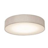 Afx Lighting Ashland Led 15" Flush Mount, White/grey Linen - Aldf1525lajd1gy