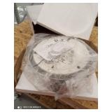 Afx Lighting Ashland Led 15" Flush Mount, White/grey Linen - Aldf1525lajd1gy