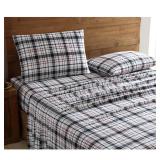 MHF Home Geraldine 100% Cotton Flannel Sheet Set