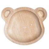 CaterEco Kids Teddy Bear Palm Leaf Plates Set