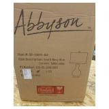 Abbyson Navy Blue Ceramic Table Lamp 29"