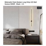 minimalist style modern long strip LED wall lamp