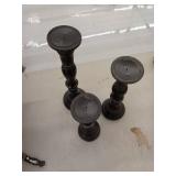 Set of 3 Traditional 12, 15, and 18 Inch Candleholders by Studio 350