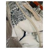 The Curated Nomad Natoma Navy Cotton Chenille Printed Comforter Set