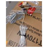 Alpine Corporation Foldable Metal Sphere Ornament with Warm White LED Lights Item Not Tested