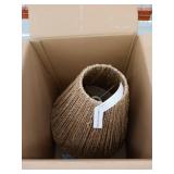 18.5" Lennat Seagrass Pendant Shade Brown