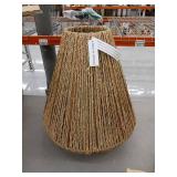 18.5" Lennat Seagrass Pendant Shade Brown