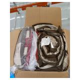 Madison Park Blaine 7 Piece Jacquard Comforter Set Red - California King