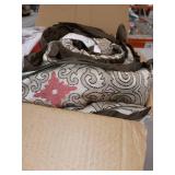 Madison Park Blaine 7 Piece Jacquard Comforter Set Red - California King