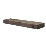 36x8x3 inch American Art Decor Rustic Wood Floating Wall Shelf