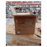 Luxen Home White MgO Round Medium Planter