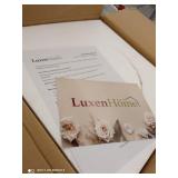 Luxen Home White MgO Round Medium Planter