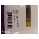 Ruffled Bed Skirt with Split Corners - Twin XL, Stone, 18" Drop- Blissford