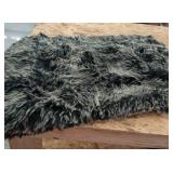 2x3ft Faux Fur tipped sheepskin area rug