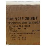 American Atelier Christmas Twig 20 Piece Dinnerware Set