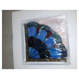 CHLOE Lighting MEI Victorian Tiffany-glass Window Panel 8" Wide