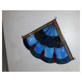 CHLOE Lighting MEI Victorian Tiffany-glass Window Panel 8" Wide