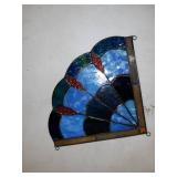 CHLOE Lighting MEI Victorian Tiffany-glass Window Panel 8" Wide