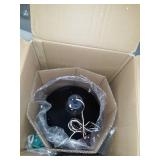 1 Light Matte Black Pendant- Matte Black-