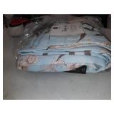 Set of 2 (108"x52") Botanical Garden Light Filtering Window Curtain Panels Blue - Lush DÃ©cor