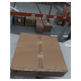 Atom 4 Light Chandelier - Chrome with Brushed Steel and Brushed Steel