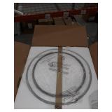 Atom 4 Light Chandelier - Chrome with Brushed Steel and Brushed Steel