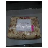 Cozy Line Charleston Cottage Floral Reversible Cotton Quilt , Queen