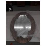 Wood Framed Mirror, Size: 31.29x 2.95 x 23.62inches